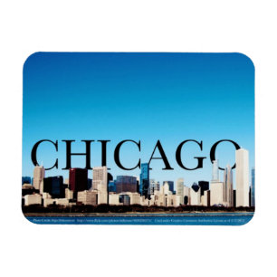 Chicago Skyline Magnet with Chicago in the Sky