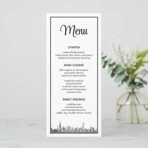 Chicago Skyline Menu