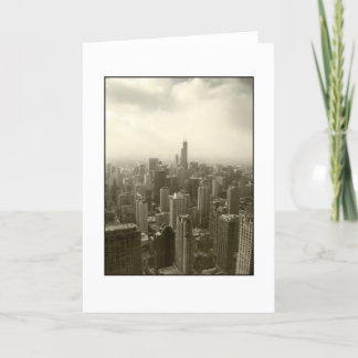 Chicago Skyline Mono Card