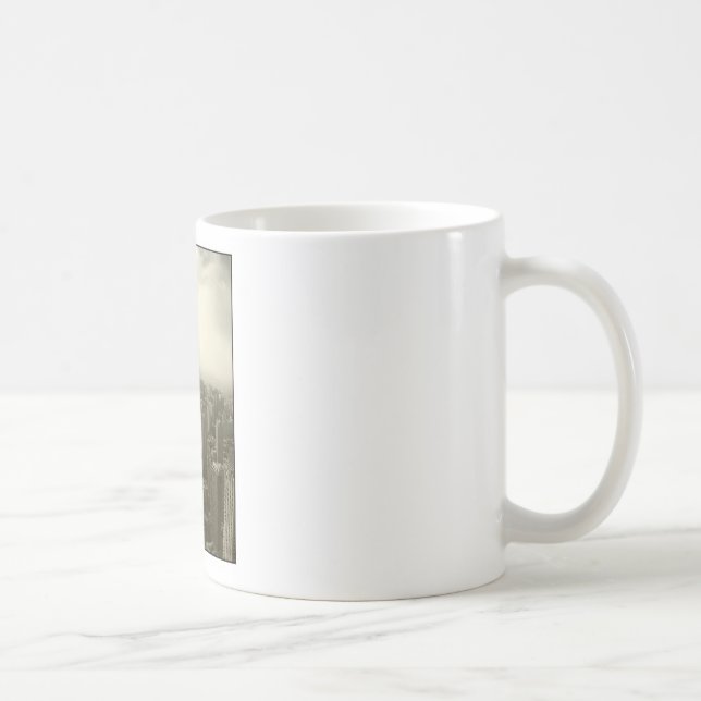 Chicago Skyline Mono Coffee Mug (Right)