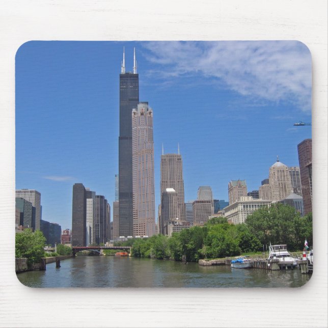 Chicago Skyline Mouse Mat (Front)