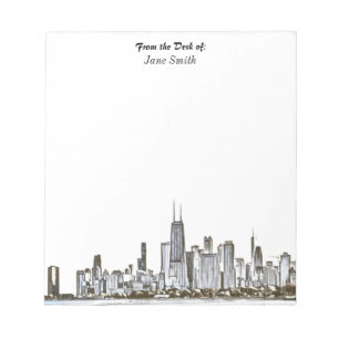 Chicago Skyline Notepad