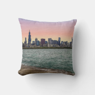 Chicago Skyline Painterly Cushion