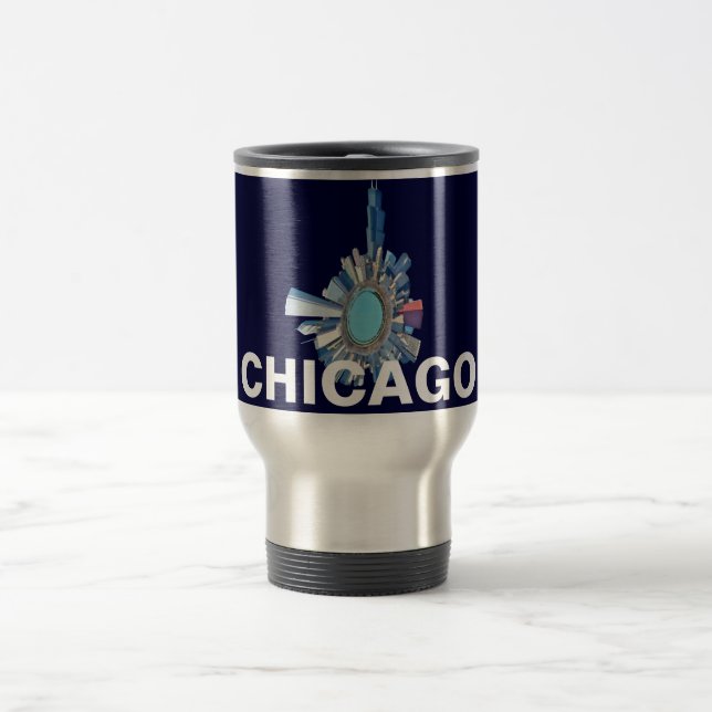 chicago skyline planet travel mug (Center)