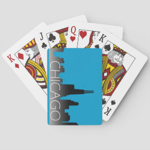 Chicago skyline playing cards