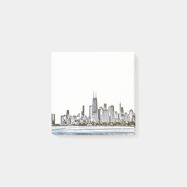 Chicago Skyline Post-it Notes (Front)