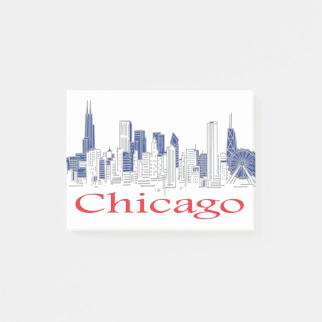 Chicago-Skyline Post-it Notes (Front)