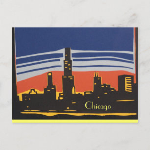 Chicago Skyline Postcard