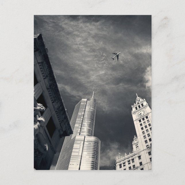 Chicago skyline postcard (Front)