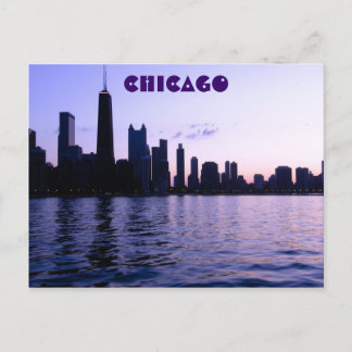 Chicago skyline postcard