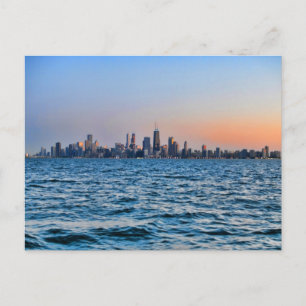 Chicago skyline postcard