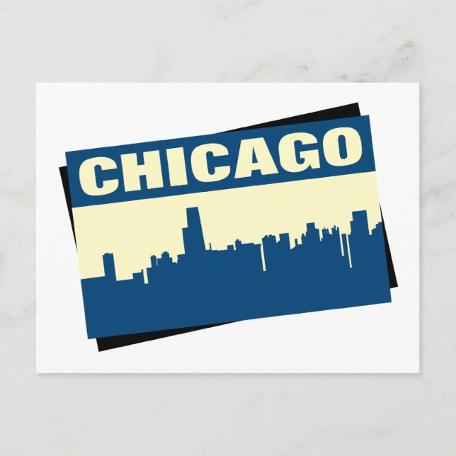 Chicago Skyline Postcard (Front)