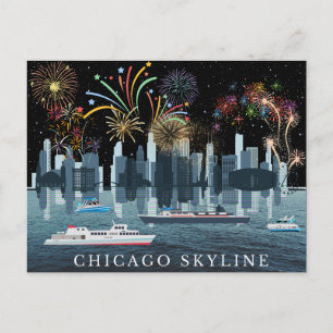 Chicago Skyline Postcard