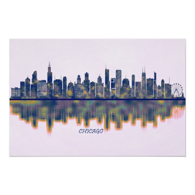 Chicago Skyline Poster (Front)