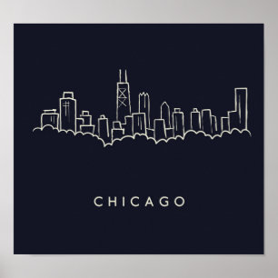 Chicago Skyline Poster