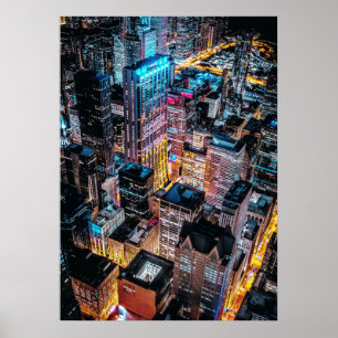 Chicago skyline poster