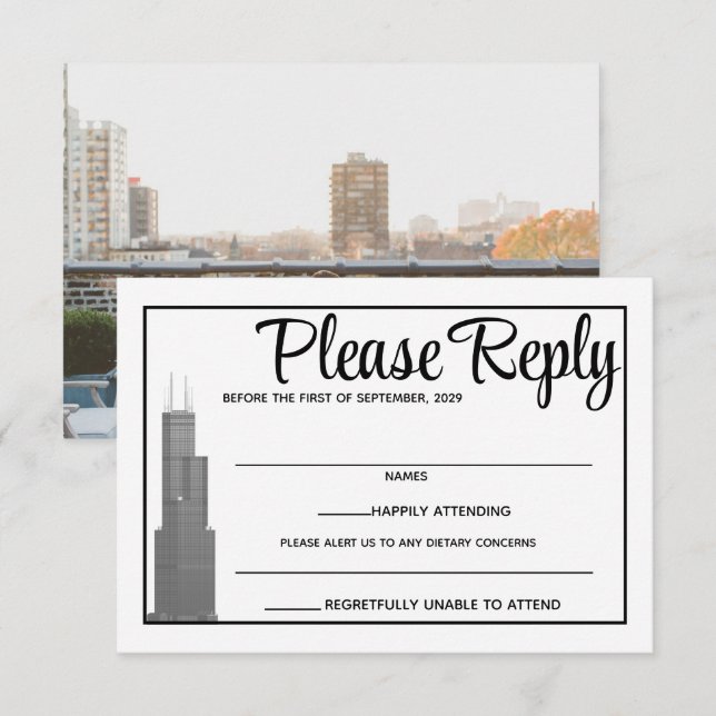 Chicago Skyline Response Card (Front/Back)