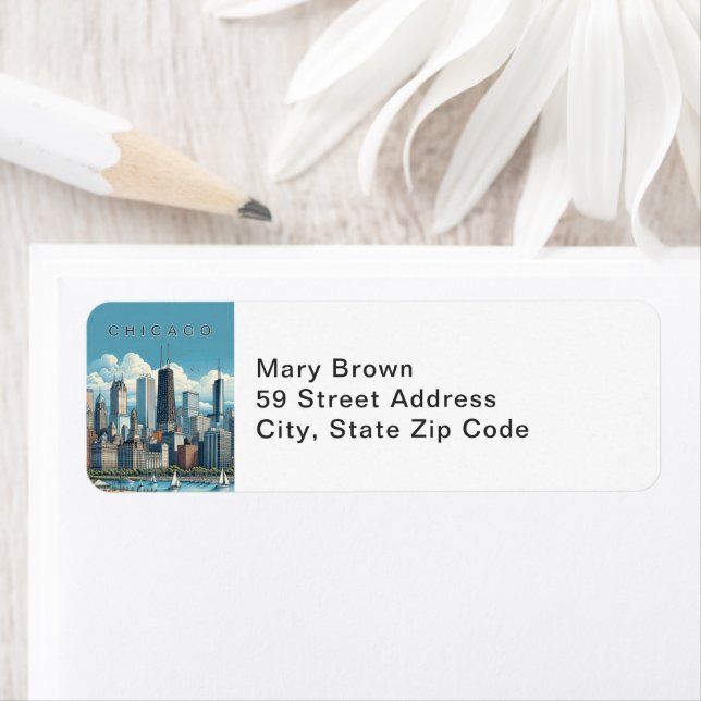 Chicago Skyline Return Address (Insitu)