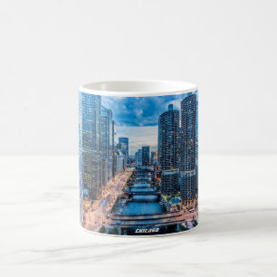 Chicago Skyline River City Coffee Mug