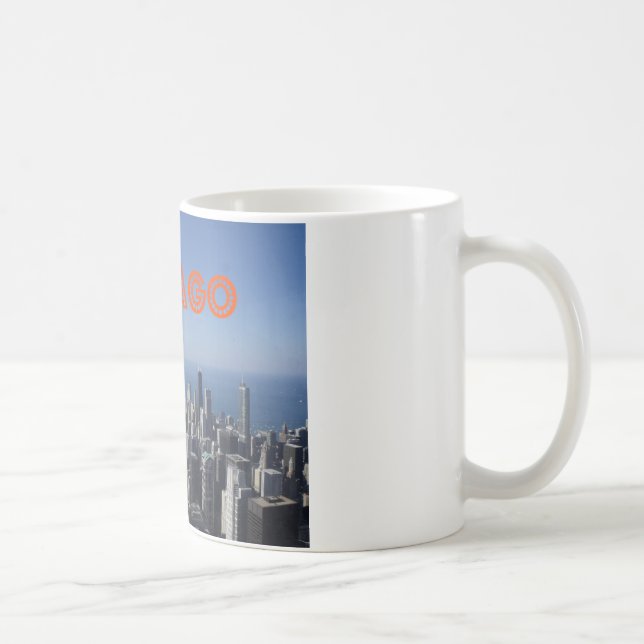 Chicago skyline T Coffee Mug (Right)