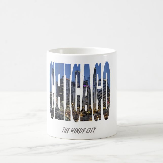 Chicago Skyline - The Windy City Coffee Mug (Center)