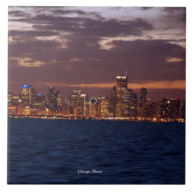 Chicago Skyline tile (Front)