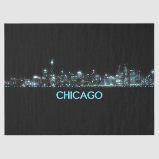 Chicago Skyline Tissue Paper (Front)