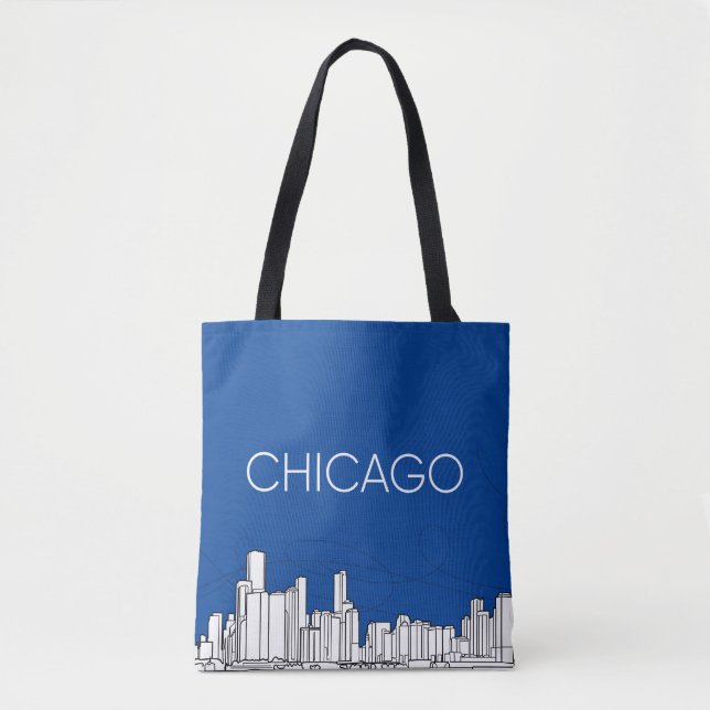 Chicago skyline tote bag (Front)