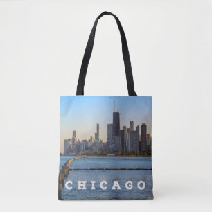 Chicago Skyline Tote Bag