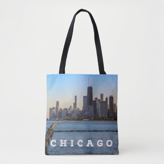 Chicago Skyline Tote Bag (Front)
