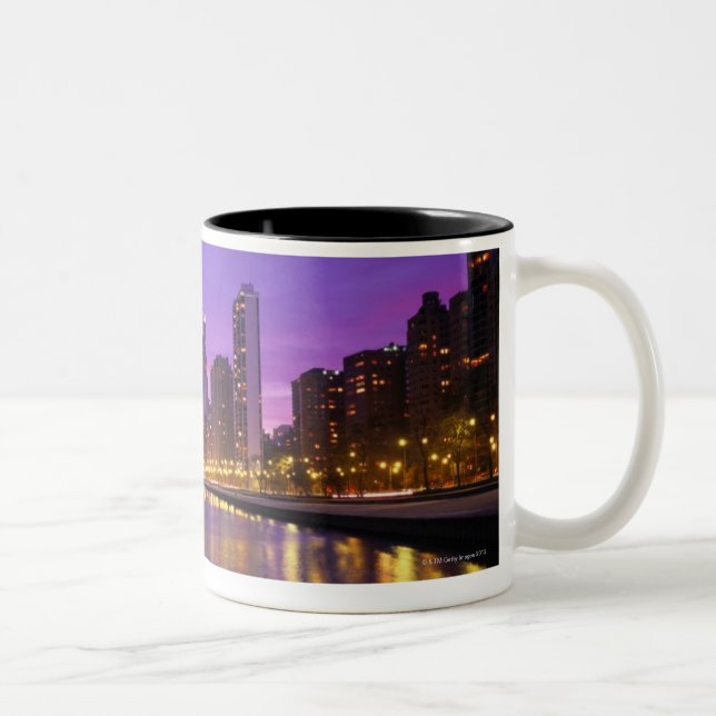 Chicago Skyline Two-Tone Coffee Mug (Right)
