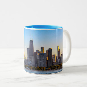 Chicago Skyline Two-Tone Coffee Mug