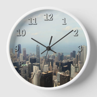 Chicago Skyline View From Willis Tower Clock