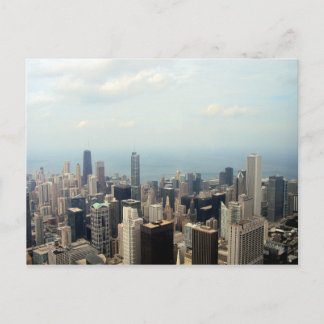 Chicago Skyline View From Willis Tower Postcard