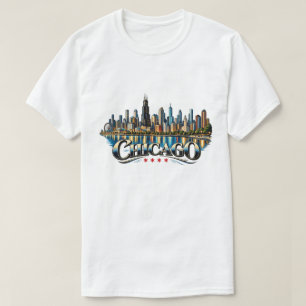 Chicago Skyline Waterfront Cityscape T-Shirt