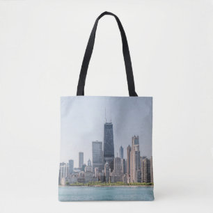 Chicago Skyline With Lake Michigan Tote Bag