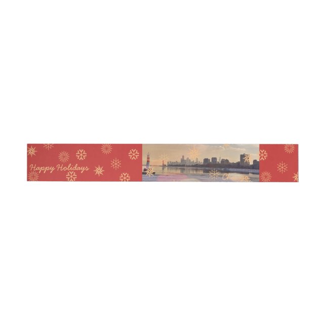 Chicago Skyline Wraparound Address Label (Individual)