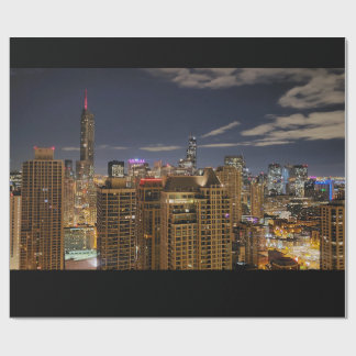 Chicago Skyline Wrapping Paper