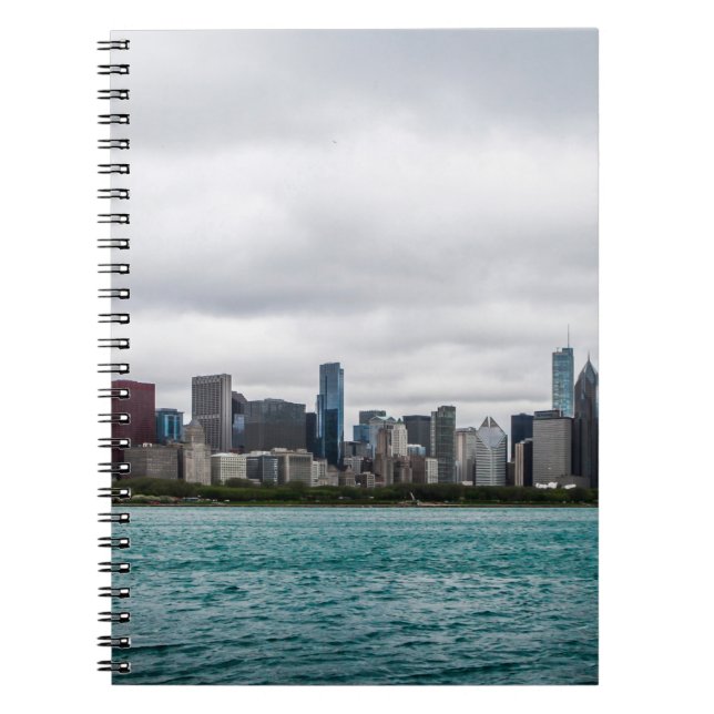 Chicago skylinechicago, skyline, aerial, architect notebook (Front)