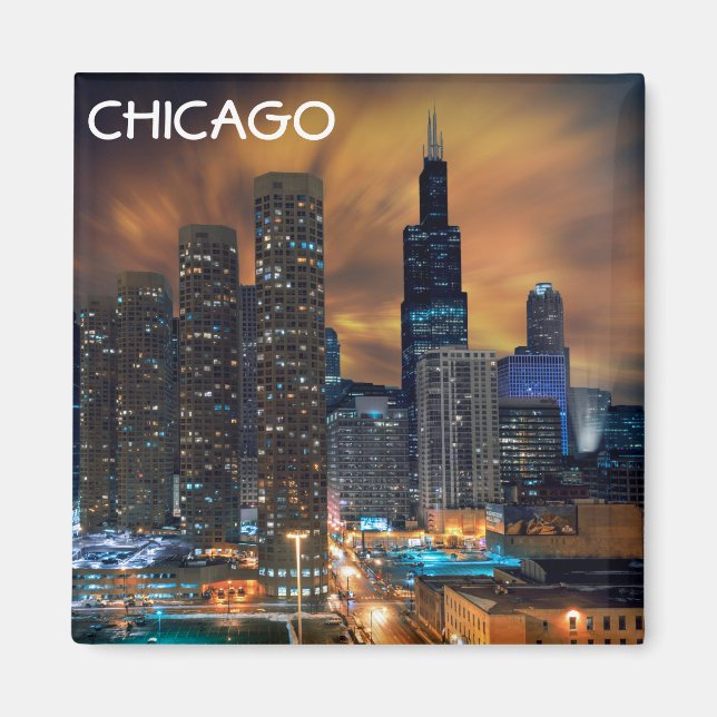 Chicago Skyscraper Magnet (Front)