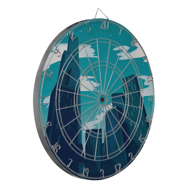 Chicago Skyscrapers Dartboard (Front Left)