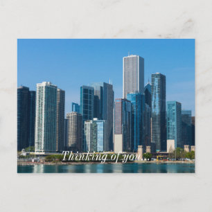 Chicago Skyscrapers Thinking Of You Postcard