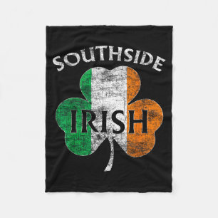 Chicago Southside Irish Flag St. Patrick's Day Fleece Blanket