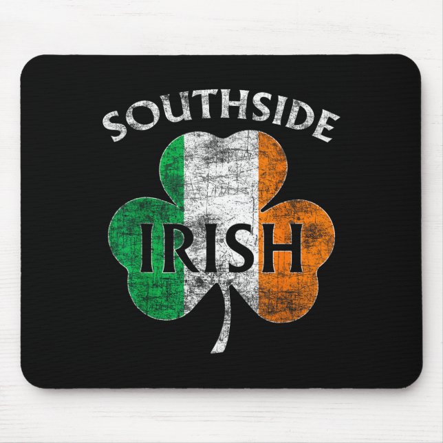 Chicago Southside Irish Flag St. Patrick's Day  Mouse Mat (Front)