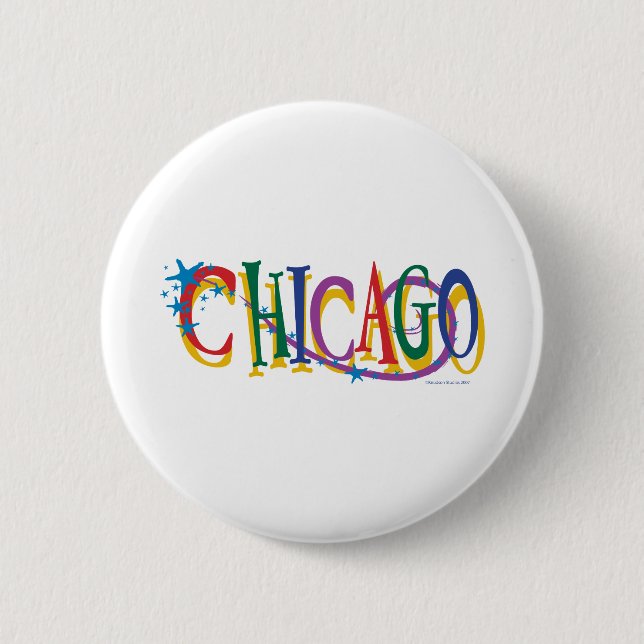 Chicago Stars 6 Cm Round Badge (Front)