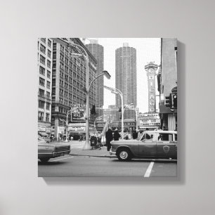 Chicago State Street May 7, 1967 James Bond Canvas Print