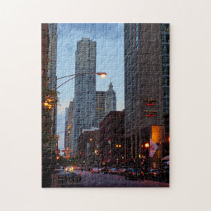 Chicago Street Scene Jigsaw Puzzle