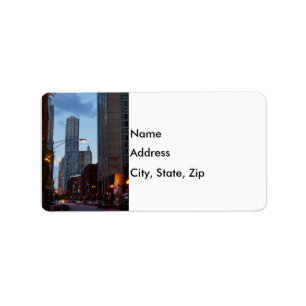 Chicago Street Scene Label