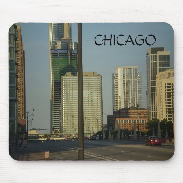 CHICAGO, Street Scene Mouse Mat (Front)