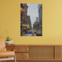 Chicago Streets, The Windy City Retro Art